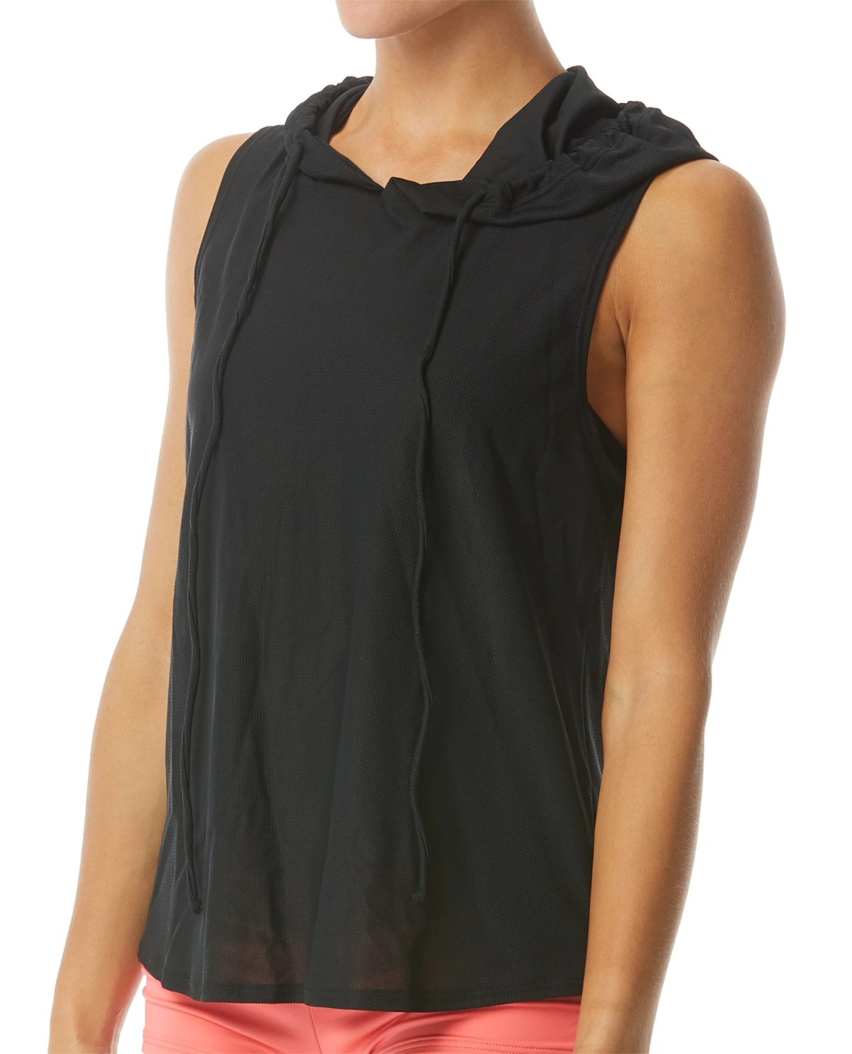 TYR Women's Nora Mesh Cropped Hoodie 2 TYR Women's Nora Mesh Cropped Hoodie - Image 2