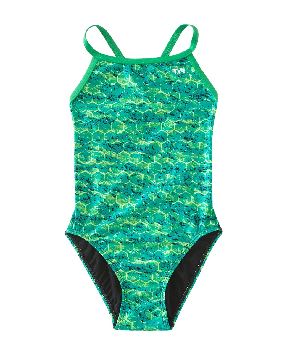 TYR Durafast Elite® Girls' Diamondfit Swimsuit - Agran 1 TYR Durafast Elite® Girls' Diamondfit Swimsuit - Agran