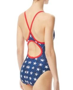 TYR Durafast OneĀ® Womenās Diamondfit Swimsuit - Star Spangled