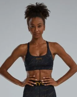 TYR Base Kinetic™ Women's Dual Strap Sports Bra - Goldstone