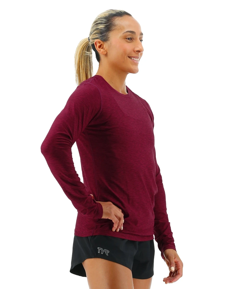 TYR Airtec™ Women's Long Sleeve Tee - Solid 6 TYR Airtec™ Women's Long Sleeve Tee - Solid - Image 6