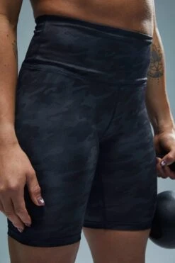 TYR Base Kinetic™ Women's High-Rise 8" Shorts - Blackout Camo -Tyr ftehsb3a 001 alt07 5