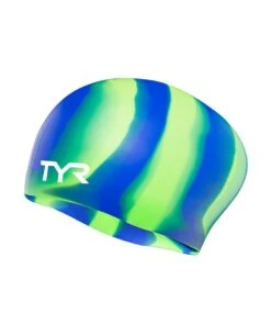 TYR Adult Silicone Long Hair Wrinkle-Free Swim Cap -Tyr lcslm 310 alt1 2