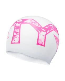 TYR Adult Silicone Swim Cap - Pink