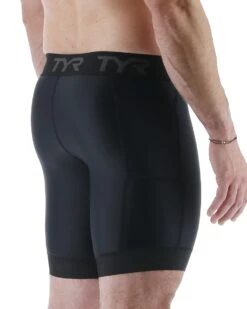 TYR Compression Men's Compression Short - Solid -Tyr mcslso3a 001 alt05