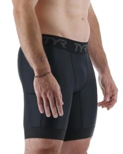 TYR Compression Men's Compression Short - Solid -Tyr mcslso3a 001 alt06
