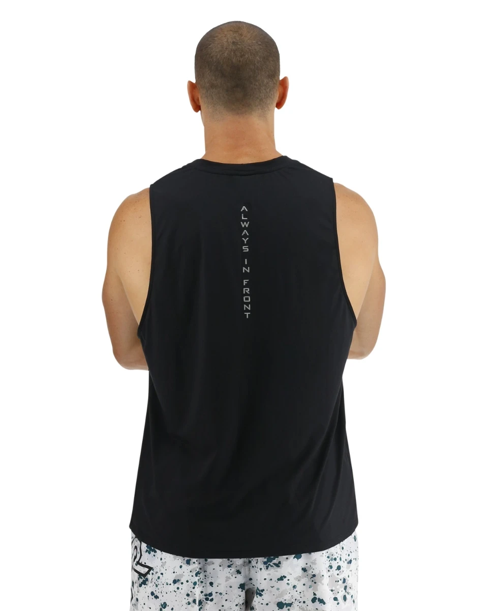 TYR ClimaDry™ Men's Big Logo Tech Tank - Solid / Heather 2 TYR ClimaDry™ Men's Big Logo Tech Tank - Solid / Heather - Image 2