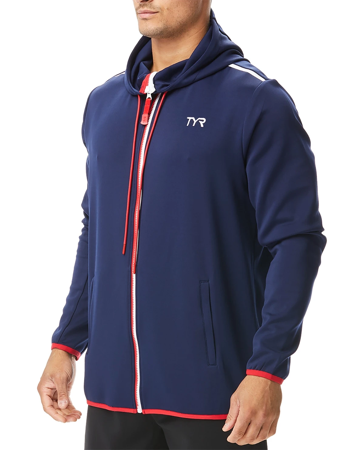 TYR Men's Alliance Podium Full Zip Hoodie 1 TYR Men's Alliance Podium Full Zip Hoodie