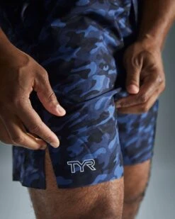 TYR Hydrosphere™ Men's Unlined 7" Unbroken Shorts - Midnight Camo -Tyr musumc3a 401 alt09