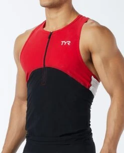 TYR Men's Tri-Tank - Carbon -Tyr tkmbz6a 002 alt05