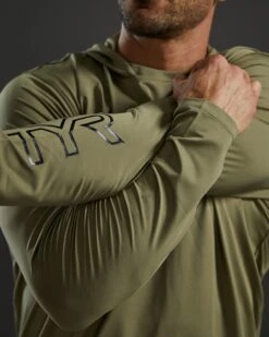 TYR Men's SunDefense Hooded Shirt -Tyr tsmlh7a 991 alt08