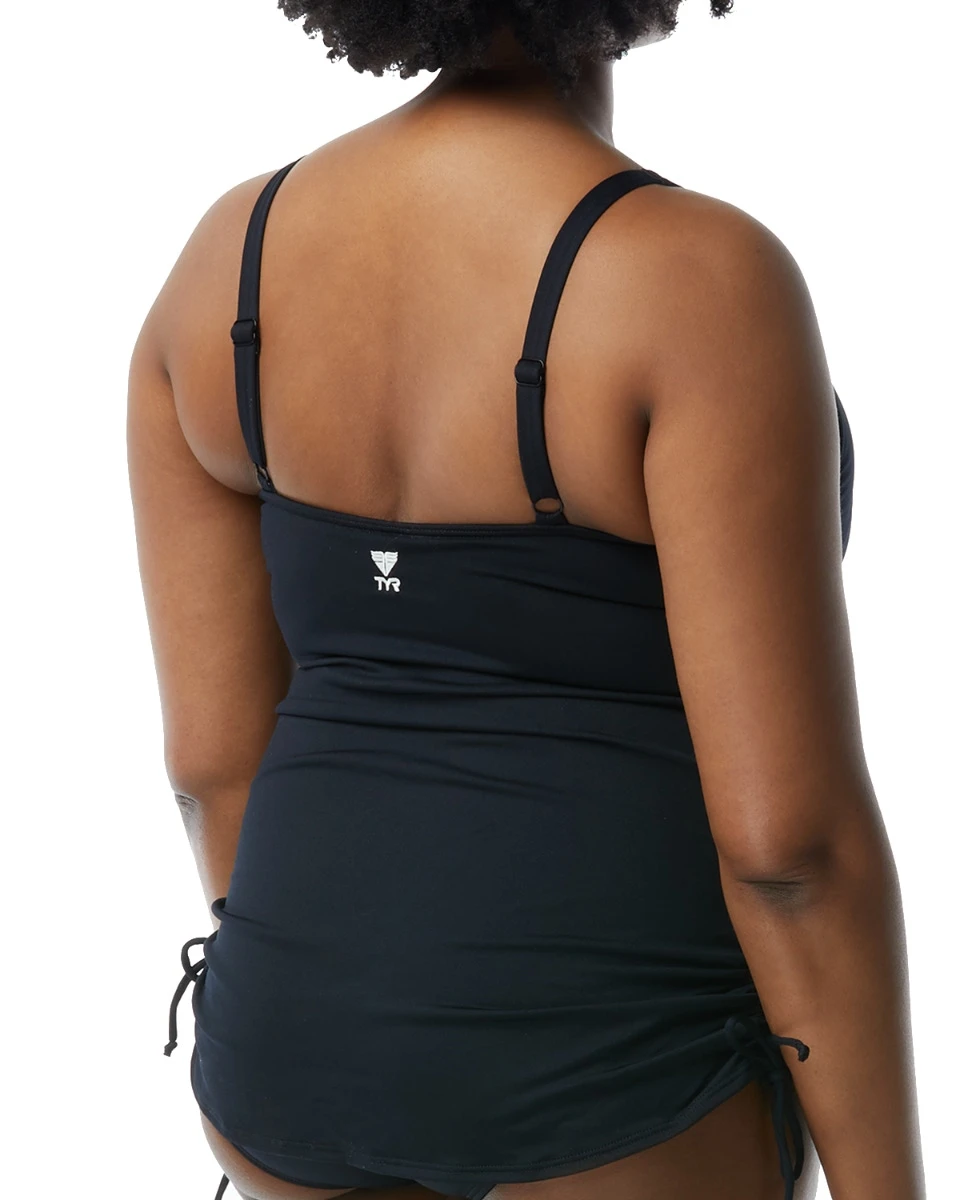 TYR Women's Plus Solid V-Neck Sheath - Solid 2 TYR Women's Plus Solid V-Neck Sheath - Solid - Image 2