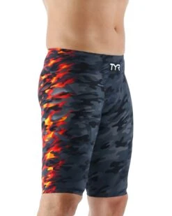 TYR Men’s Venzo™ Jammer Swimsuit - Camo Fire -Tyr vzcflw6a 937 alt06