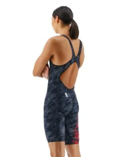 TYR Women's Venzo™ Open Back Swimsuit - Camo Fire -Tyr vzcfob6a 937 alt03