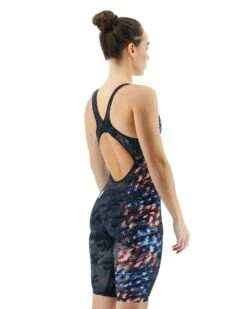 TYR Women's Venzo™ Open Back - USA Blackout Camo -Tyr vzcuob6a 921 alt05