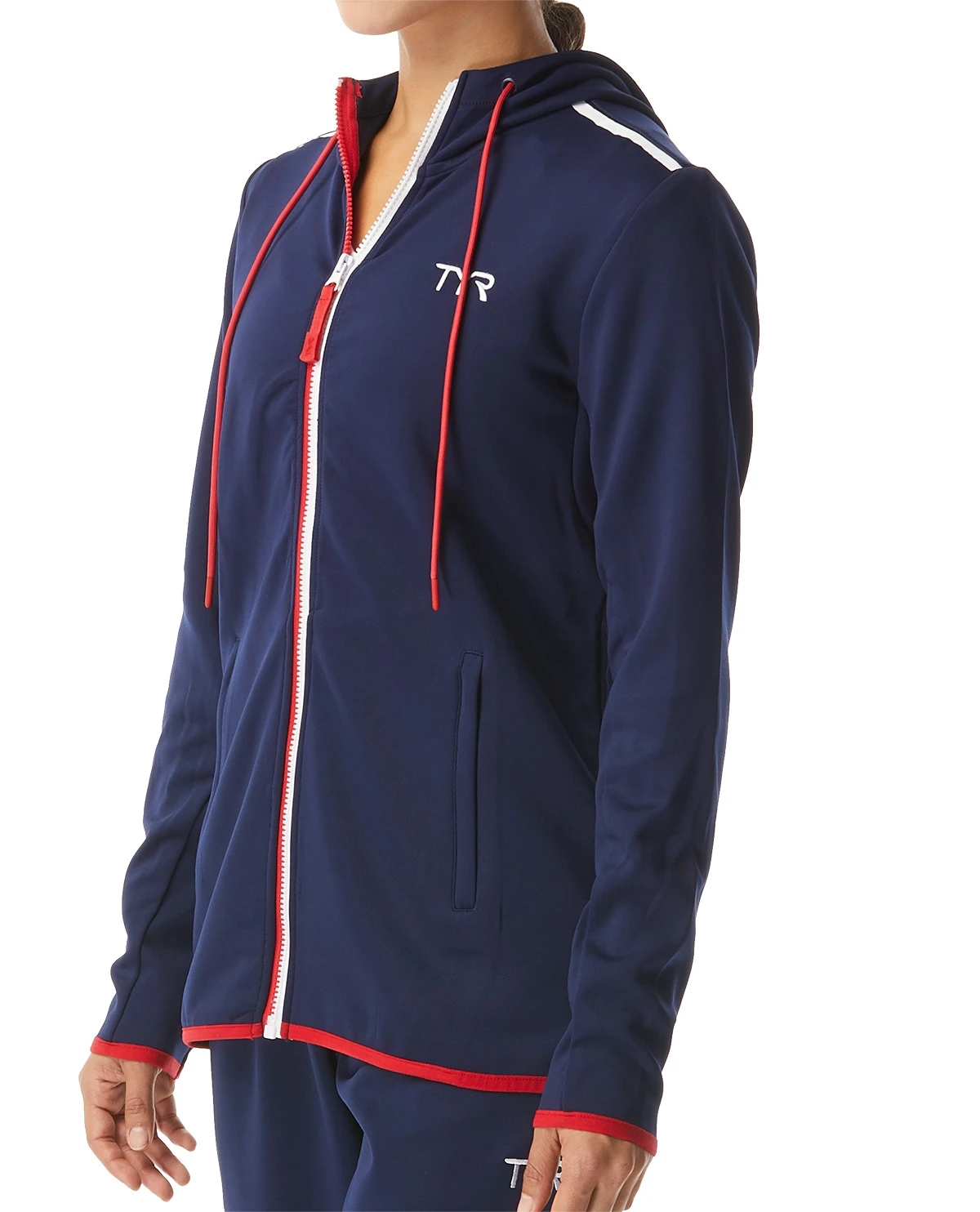 TYR Women's Alliance Podium Full Zip Hoodie 1 TYR Women's Alliance Podium Full Zip Hoodie